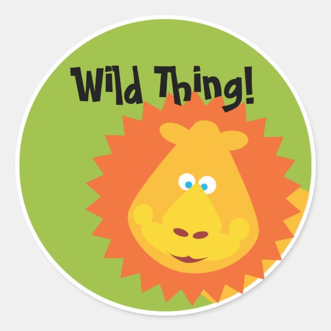 Rond Chose sauvage - Sticker - Lion (Devant)