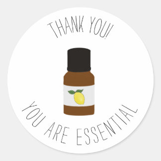 Rond Citron Vous Êtes Un Sticker Essentiel Merci À Huil