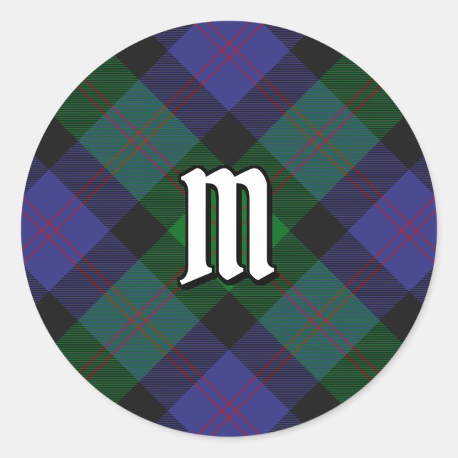 Rond Clan Blair Tartan Classic Round Sticker (Devant)
