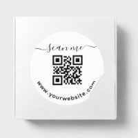 Code QR et Sticker circulaire de texte personnalis