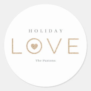 Rond Coeur joyeux ÉDITABLE COULEUR Sticker de vacances