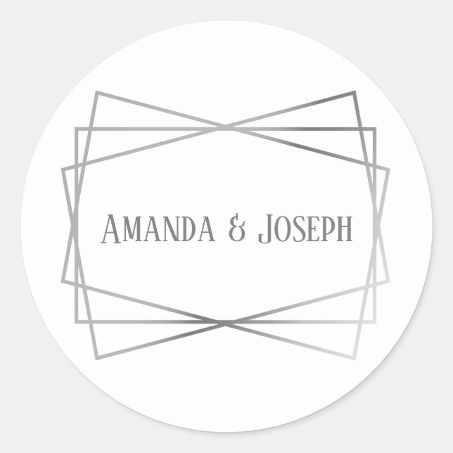 Rond Conception gris moyen - Sticker circulaire (Devant)