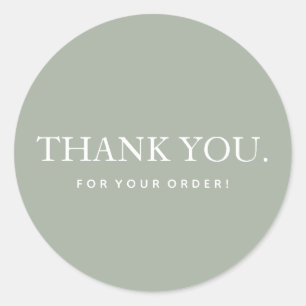 Rond Conception simple et moderne de Merci Sticker