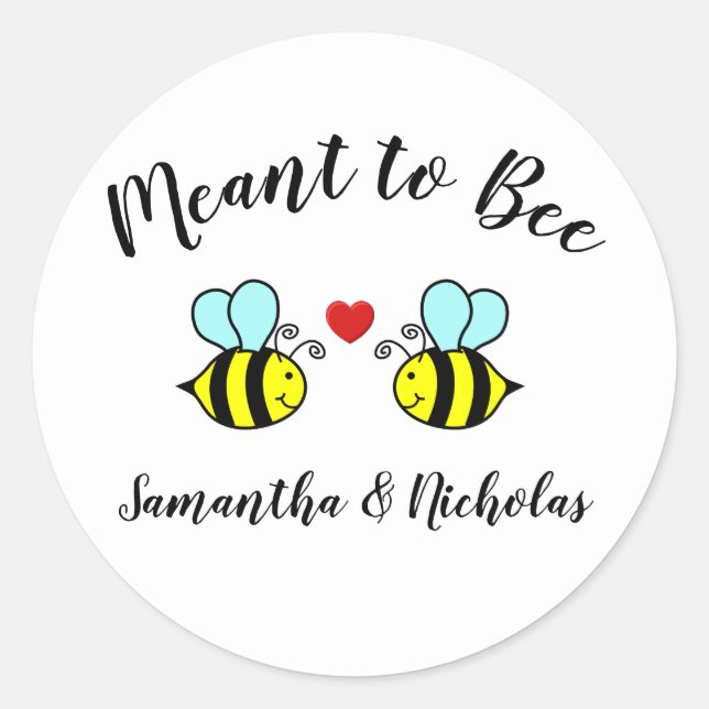 Rond Conçu pour l'abeille - Sticker circulaire (Devant)