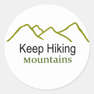 Rond Conserver Simplistic Sticker Mountains