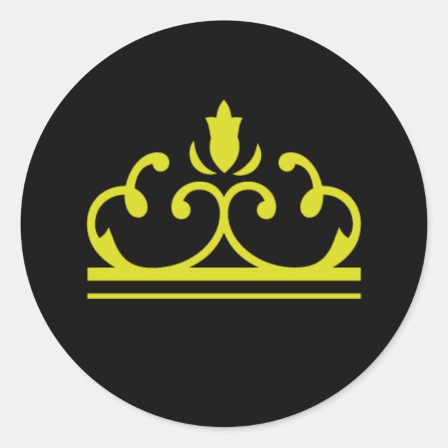 Rond Conte de fée en Sticker noir (Devant)