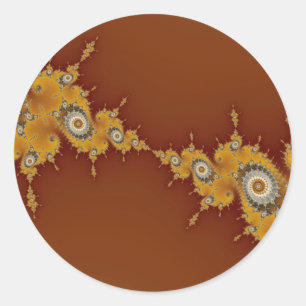 Rond Contour - Sticker fractal