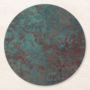 Rond Corrosion dessous de verre de papier d'impression