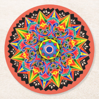 Rond Costa Rica Ox Panier Roue Carreta Dessous de verre