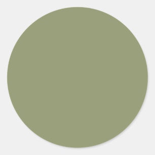 Rond Couleur de tendance - Sticker vert roseau