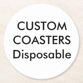 Rond Coutume 4" dessous de verre jetables ronds de