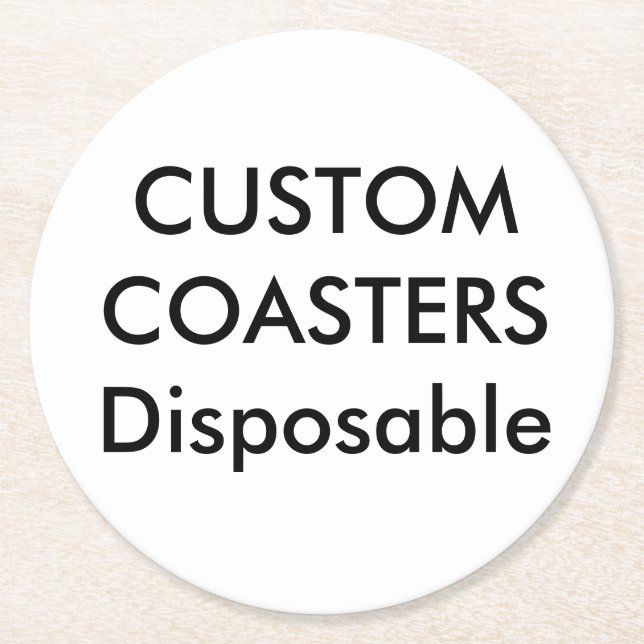 Rond Coutume 4" dessous de verre jetables ronds de (Devant)
