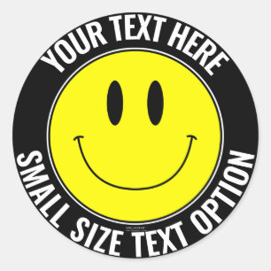 Rond Créez votre propre Smilie Round Sticker (petit te
