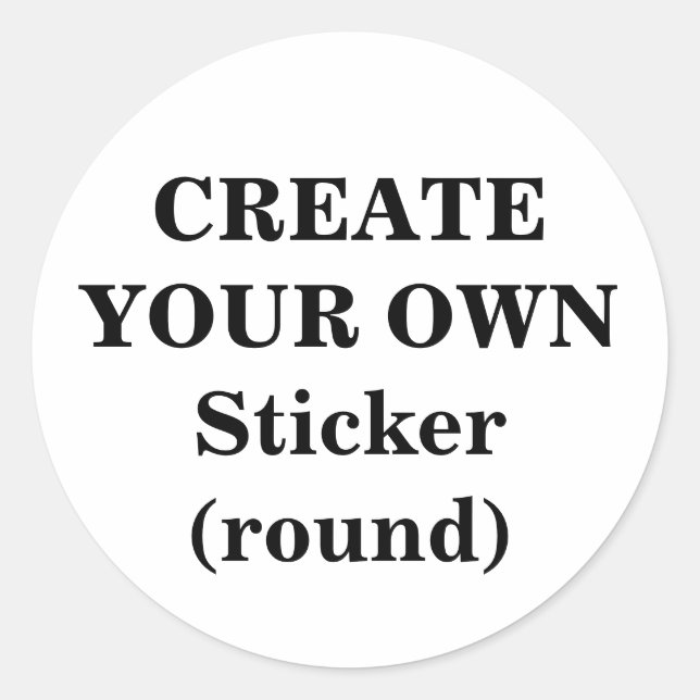 Rond Créez votre propre Sticker (rond) (Devant)