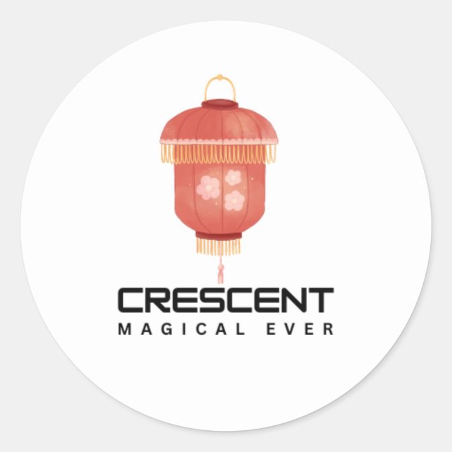 ROND CRESCENT MAGICAL JAMAIS STIKER STICKER NOUVEAU FES (Devant)