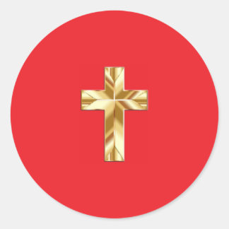 Rond cross sticker