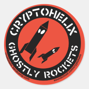 Rond Cryptohelix - sticker Ghosts Rockets