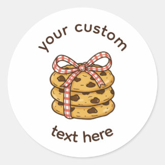 Rond Custom Bakery Label Sticker | Cottage Bow Bake