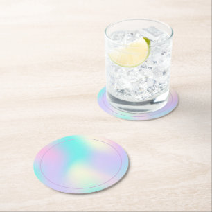 Rond Dessous de verre arrière - plan holographique aux 
