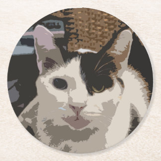 Rond Dessous de verre de chat