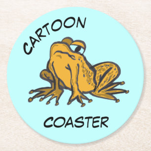Rond Dessous de verre de dessin : Cute Toad