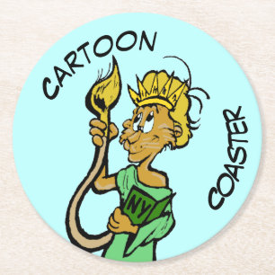 Rond Dessous de verre de dessin : Liberty Lion Dessous 