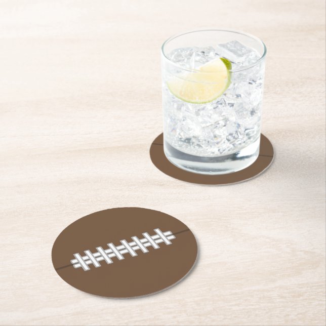 Rond  Dessous de verre de football Cadeau (En situation)