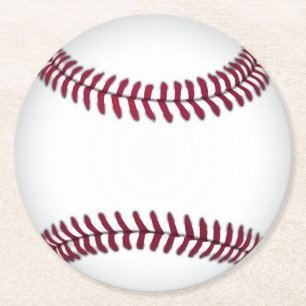 Rond Dessous de verre de papier de base-ball