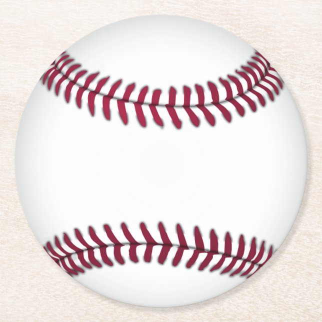 Rond Dessous de verre de papier de base-ball (Devant)