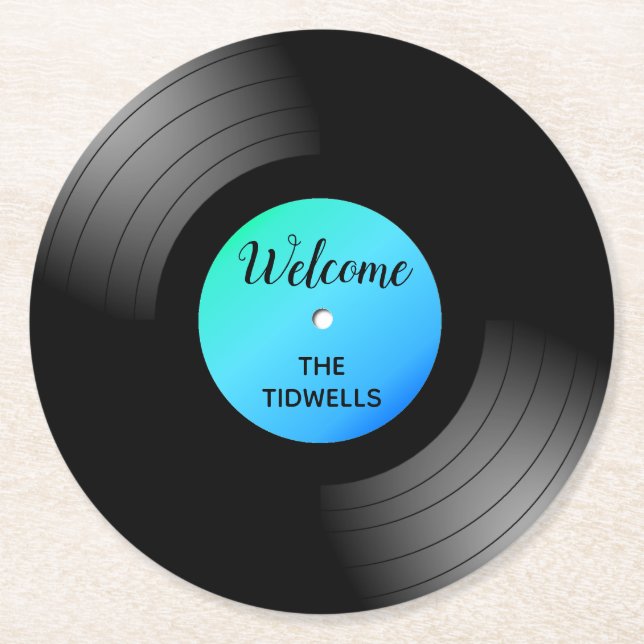 Rond Dessous de verre de papier faits sur commande (Devant)