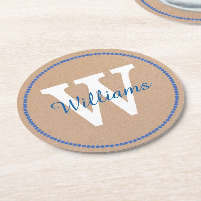 Rond Dessous de verre de papier faits sur commande de (Incliné)