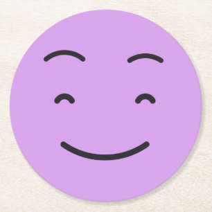Rond Dessous de verre de papier mignon 4/9