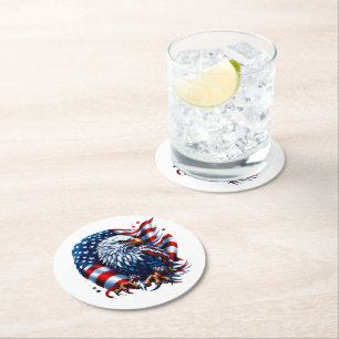 Rond Dessous de verre de papier patriotique