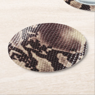 Rond Dessous de verre de papier - Peau de serpent