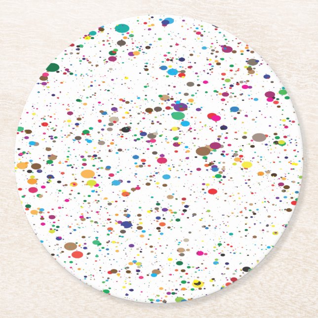 Rond Dessous de verre de peinture (Devant)