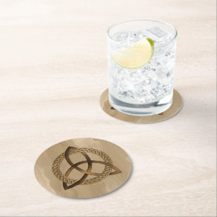 Rond Dessous de verre du noeud de trinité Celtique Tri