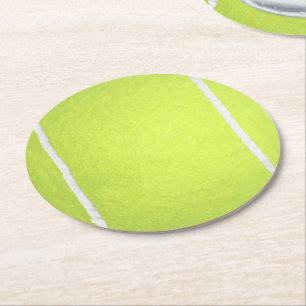 Rond Dessous de verre en papier de balle de tennis