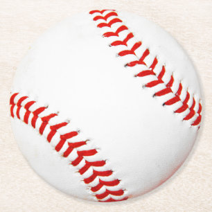 Rond Dessous de verre en papier de baseball