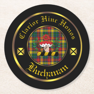 Rond Dessous de verre en papier de clan Buchanan