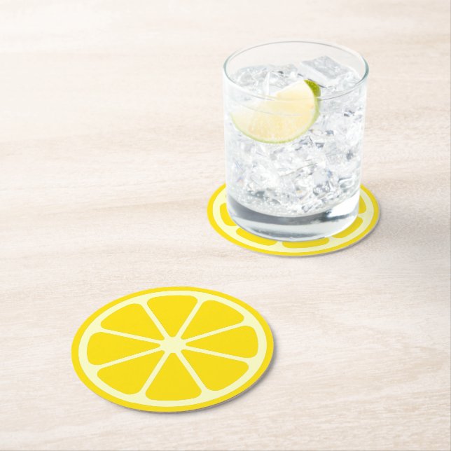 Rond Dessous de verre en papier de la partie d'été de c (En situation)
