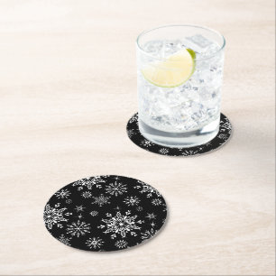 Rond Dessous de verre en papier flocon de neige