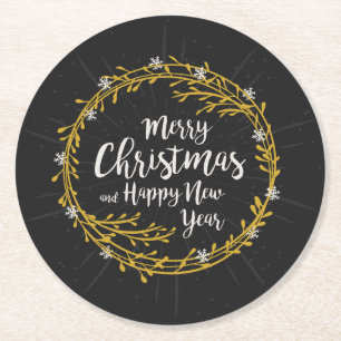 Rond Dessous de verre en papier Noël