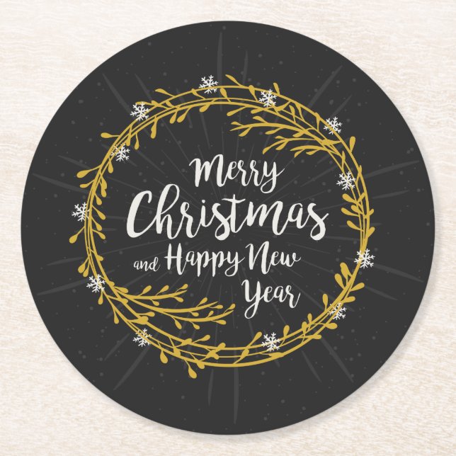 Rond Dessous de verre en papier Noël (Devant)