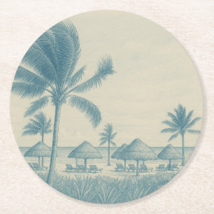Rond Dessous de verre en papier Riviera