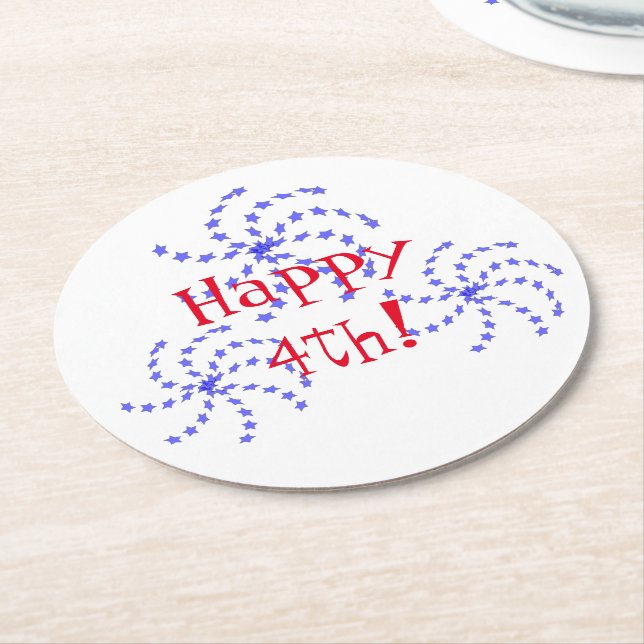 Rond Dessous de verre - Feu d'artifice (Incliné)