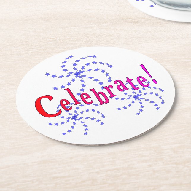 Rond Dessous de verre - Feu d'artifice (Incliné)