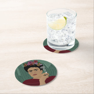 Rond Dessous de verre Frida Kahlo