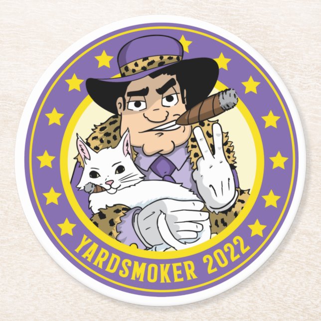 Rond Dessous de verre fumeur (Devant)