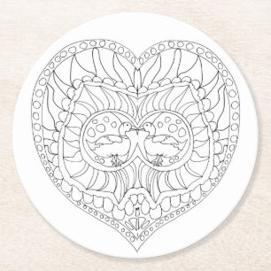Rond dessous de verre inséparables couleur moi