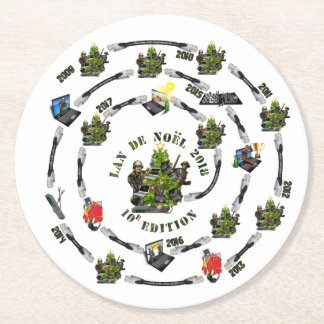 Rond Dessous de verre LAN de Noël 10e édition